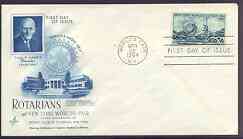 United States 1964 New York World's Fair (Sponsored by the Rotarians) on illustrated cover with first day cancel, SG 1226