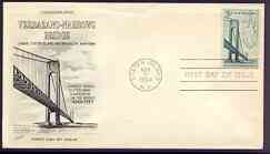 United States 1964 Opening of Verrazano Narrows Bridge on illustrated cover with first day cancel, SG 1240