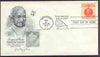 United States 1961 Mahatma Gandhi Commemoration 4c on illustrated cover with first day cancel, SG 1173