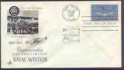 United States 1961 50th Anniversary of US Naval Aviation on illustrated cover with first day cancel, SG 1184