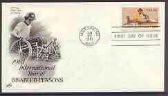 United States 1981 International Year of Disabled Persons on illustrated cover with first day cancel, SG 1899