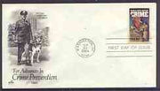 United States 1984 National Crime Prevention Month on illustrated cover with first day cancel, SG 2099