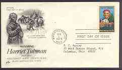 United States 1978 Black Heritage - Harriet Tubman (Slave 'Underground Railway') on illustrated cover with first day cancel, SG 1711