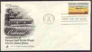 United States 1973 Rural America - Centenary of Hard Winter Wheat on illustrated cover with first day cancel, SG 1512
