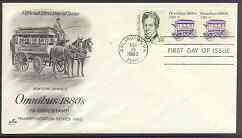 United States 1981-91 Transport - Omnibus of 1880's 1c on illustrated cover with first day cancel, SG 1866
