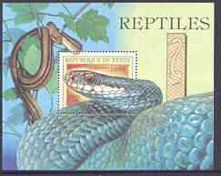 Benin 1999 Snakes perf m/sheet unmounted mint