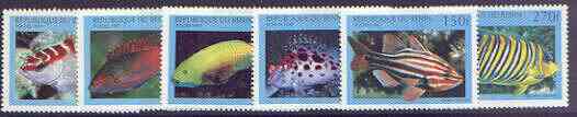 Benin 1997 Fish complete perf set of 6 values unmounted mint, SG 1673-78