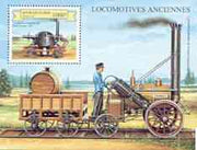 Benin 1999 Early Railway Locos perf m/sheet unmounted mint
