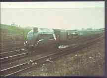 Postcard produced in 1980's in full colour showing L&NER Gresley A4 Class 4-6-2 'Mallard', unused and pristine