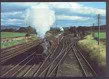 Postcard produced in 1980's in full colour showing LMS Stanier 'Princess Royal' Class 4-6-2 'Princess Margaret Rose', unused and pristine