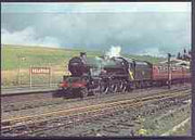 Postcard produced in 1980's in full colour showing LMS Stanier 'Jubilee' Class 5XP 4-6-0 'Kolhapur', unused and pristine