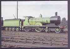 Postcard produced in 1980's in full colour showing L&SWR Drummond 'Greyhound' Class T9 4-4-0, unused and pristine