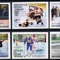 Guinea - Bissau 1976 Winter Olympics set of 6 imperf unmounted mint (pairs or blocks price pro rata)