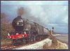 Postcard produced in 1980's in full colour showing L&NER Gresley V2 Class 2-6-2 'Green Arrow', unused and pristine