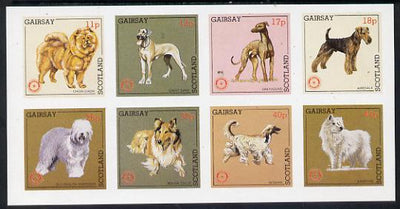 Gairsay 1984 Rotary -Dogs imperf set of 8 values (11p to 44p) unmounted mint