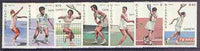 Nicaragua 1987 Capex 87 Stamp Exhibition (Tennis Players) complete set of 6 unmounted mint, SG 2870-76