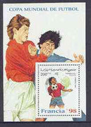 Sahara Republic 1996 France '98 Football World Cup perf m/sheet unmounted mint