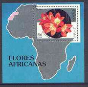 Sahara Republic 1994 Flowers perf m/sheet unmounted mint