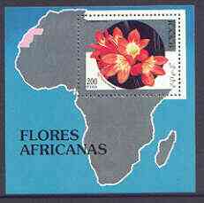 Sahara Republic 1994 Flowers perf m/sheet unmounted mint