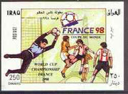 Iraq 1998 France 98 Football World Cup imperf m/sheet (horiz) unmounted mint, Mi BL 80