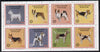 Calve Island 1984 Rotary - Dogs perf set of 8 values (10p to 50p) unmounted mint