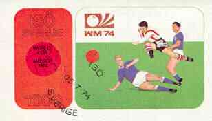 Iso - Sweden,1974 Football World Cup imperf souvenir sheet (1000 value) cto used