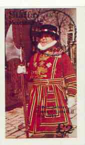 Staffa 1977 Silver Jubilee £2 imperf deluxe Sheet (Beefeater) cto used