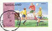 Nagaland 1972 Munich Olympic Games imperf souvenir sheet 2ch value (Football) cto used