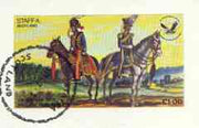 Staffa 1976 USA Bicentenary (Hussars & Light Dragoons) imperf spuvenir sheet (£1 value) cto used