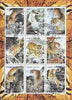 Guinea - Conakry 1998 Chinese New Year - Year of the Tiger perf sheetlet containing set of 9 values, fine cto used