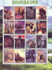 Somaliland 2001 Dinosaurs perf sheetlet #2 containing set of 16 values unmounted mint