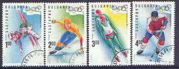 Bulgaria 1994 Lillehammer Winter Olympic Games complete set of 4 fine used, SG 3956-59, Mi 4103-06*