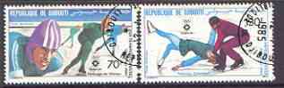 Djibouti 1984 Sarajevo Winter Olympics perf set of two fine used SG 903-04*