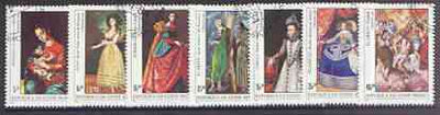 Guinea - Bissau 1984 Espana '84 Stamp Exhibition (Paintings) perf set of 7 very fine used, SG 835-41, Mi 757-63*