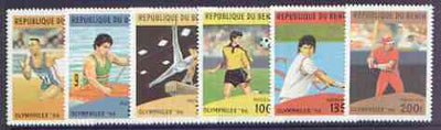 Benin 1996 Olymphilex '96 Stamp Exhibition perf set of 6 unmounted mint SG 1400-1405