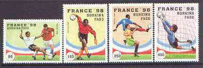 Burkina Faso 1996 Football World Cup perf set of 4 unmounted mint,