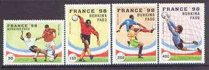 Burkina Faso 1996 Football World Cup perf set of 4 unmounted mint,