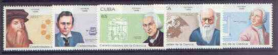 Cuba 1996 Scientists perf set of 5 unmounted mint, SG 4046-50