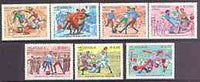 Nicaragua 1985 Football World Cup Championships (1st issue) complete perf set of 7 unmounted mint, SG 2640-46