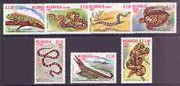 Nicaragua 1982 Reptiles perf set of 7 values unmounted mint, SG 2422-28