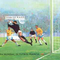 Sahara Republic 1998 World Cup Football perf m/sheet unmounted mint