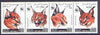 Somalia 1998 WWF - Caracal Lynx perf set of 4 values, unmounted mint