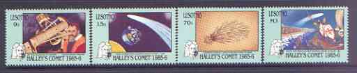 Lesotho 1986 Appearance of Halley's Comet perf set of 4 unmounted mint, SG 691-4