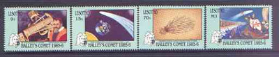 Lesotho 1986 Appearance of Halley's Comet perf set of 4 unmounted mint, SG 691-4
