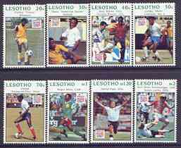 Lesotho 1994 Football World Cup perf set of 8 unmounted mint, SG 1192-99