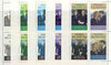 Sanda Island 1986 Royal Wedding perf sheetlet of 4 opt'd Duke & Duchess of York in gold, the set of 5 progressive proofs, comprising single colour, 2-colour, two x 3-colour combinations plus completed design, all with opt. (20 proofs) unmounted mint