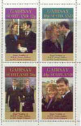 Gairsay 1986 Royal Wedding perf sheetlet of 4 opt'd Duke & Duchess of York in gold, unmounted mint