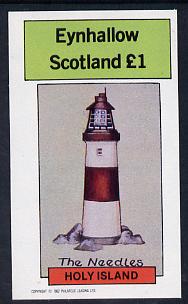 Eynhallow 1982 Lighthouses imperf souvenir sheet (£1 value) unmounted mint