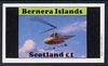 Bernera 1982 Helicopters #2 imperf souvenir sheet (£1 value) unmounted mint