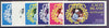 Calve Island 1986 Queen's 60th Birthday imperf souvenir sheet (£1 value) the set of 6 progressive proofs comprising single colour, 2-colour, three x 3-colour combinations plus completed design (6 proofs) unmounted mint